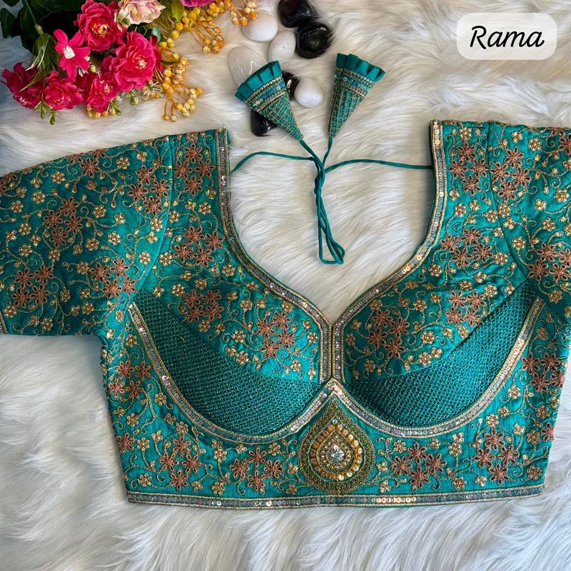 Rama Heritage Luxe Bridal Blouse Inspired by Sabyasachi