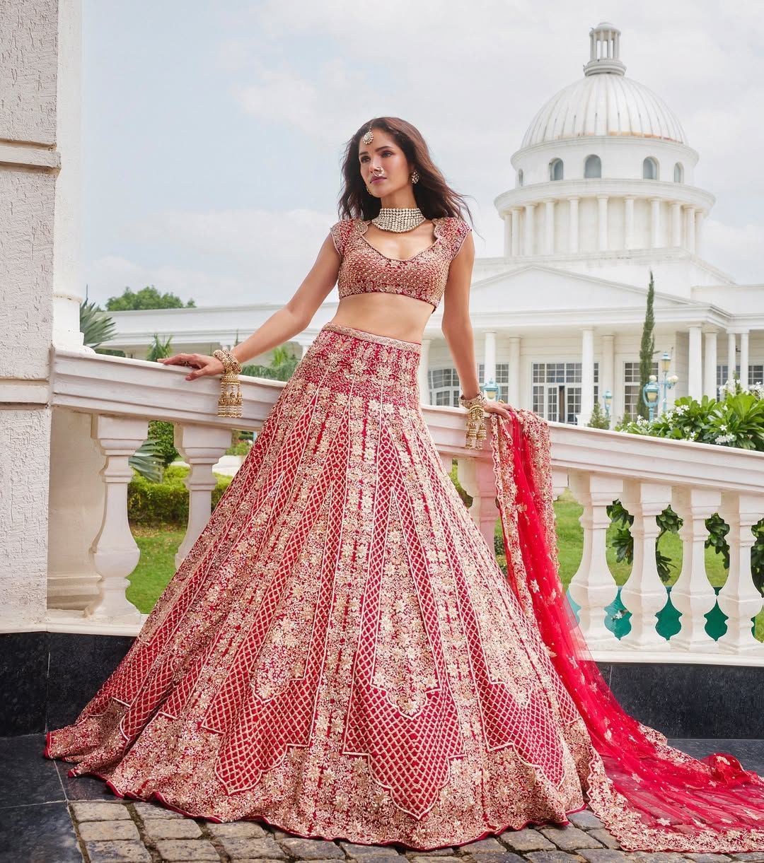 Pink Lehenga Choli With Figure Embroidery Jari Work And Heavy Sequins Work