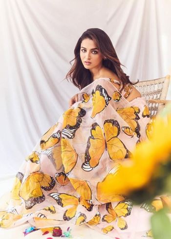 Peach Lehenga Choli With Floral Print