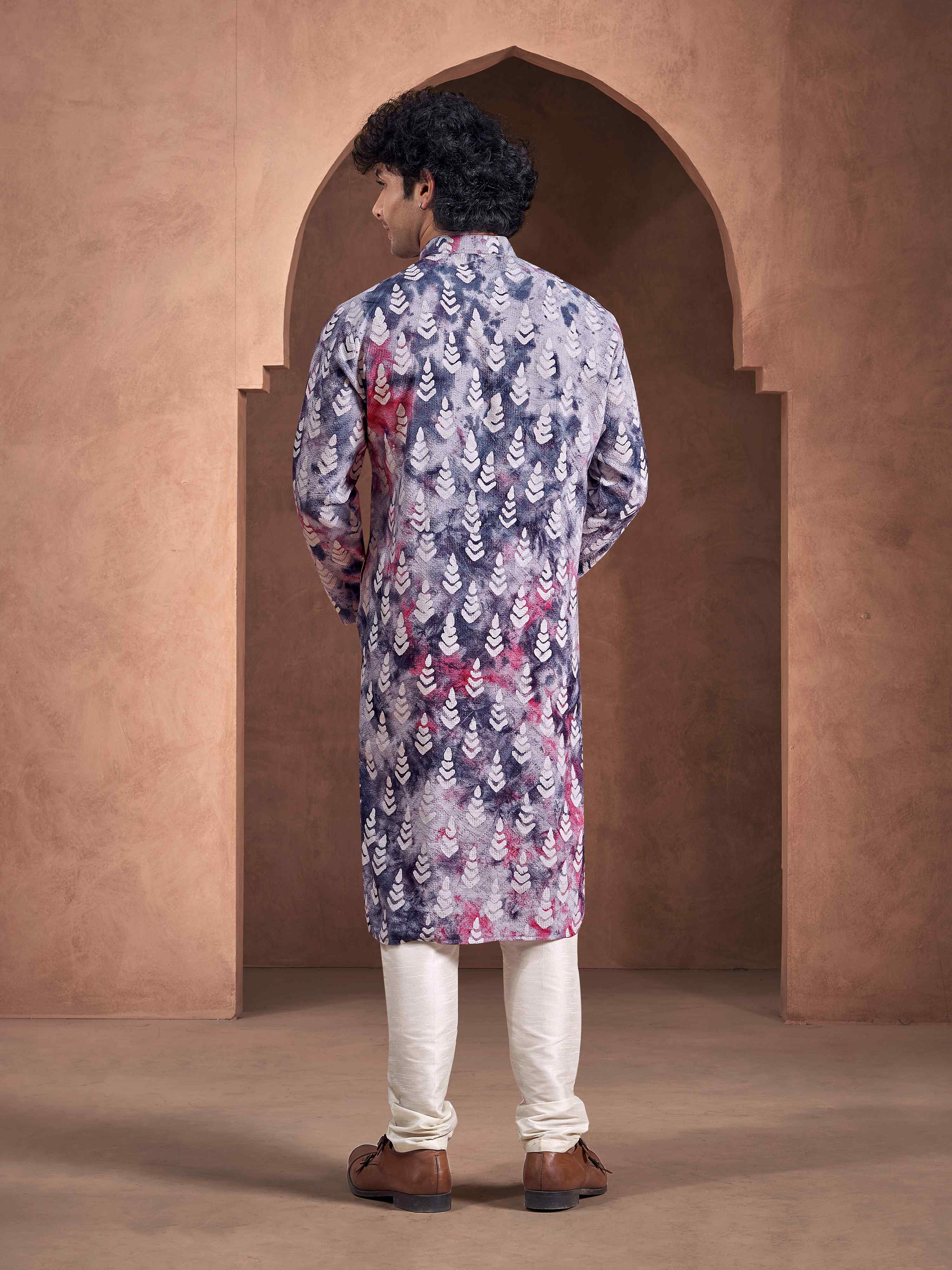 Blue Color Stylish Kurta Payjama for Men – Modern Ethnic Look for Ceremonial Events