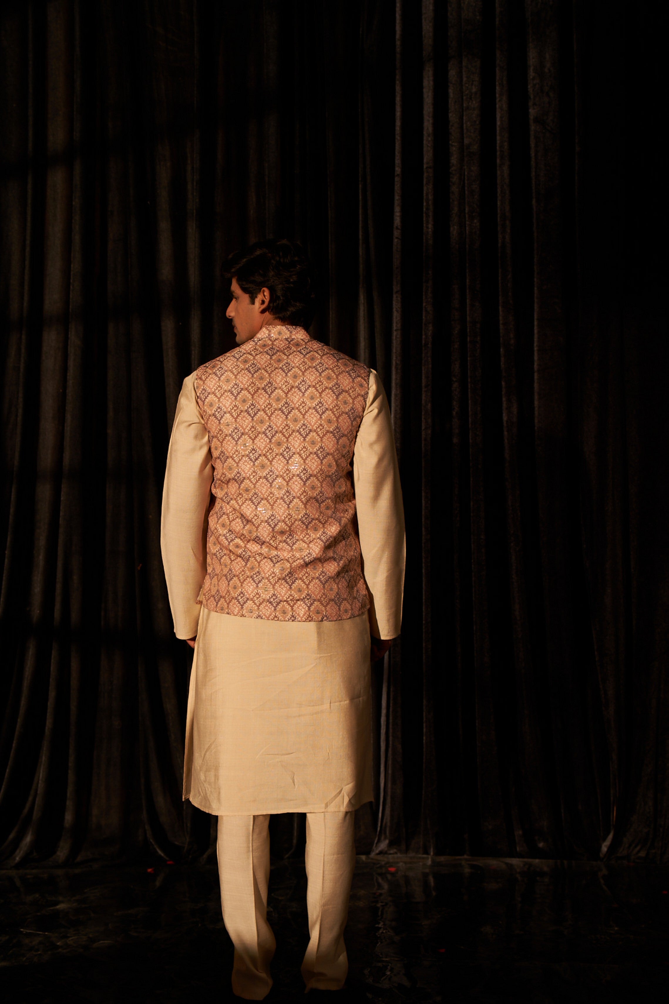 Brown Kurta Payjama with Nehru Jacket – Earthy and Refined