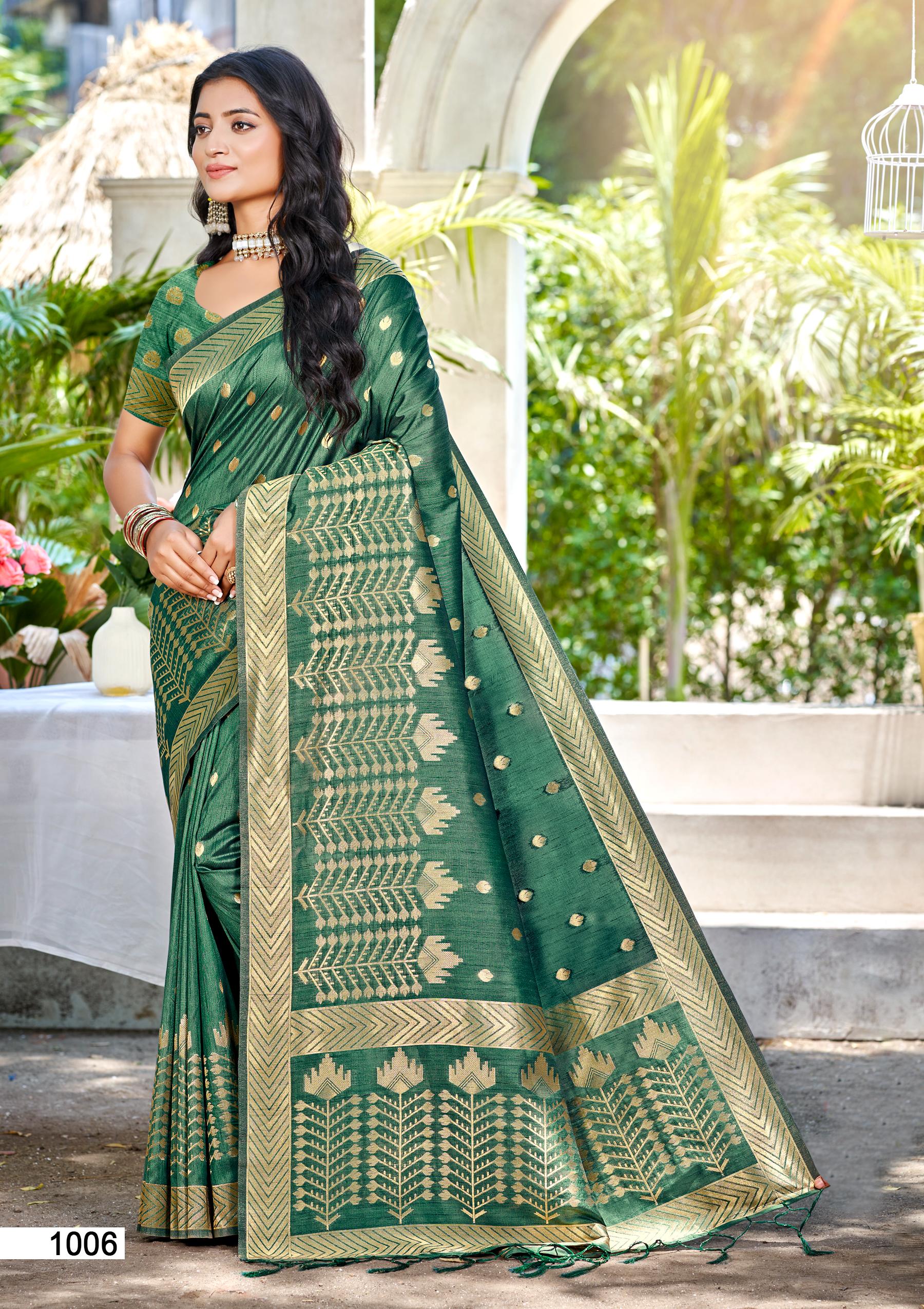 Green Assam Silk Saree With Understated Luxury and Comfort