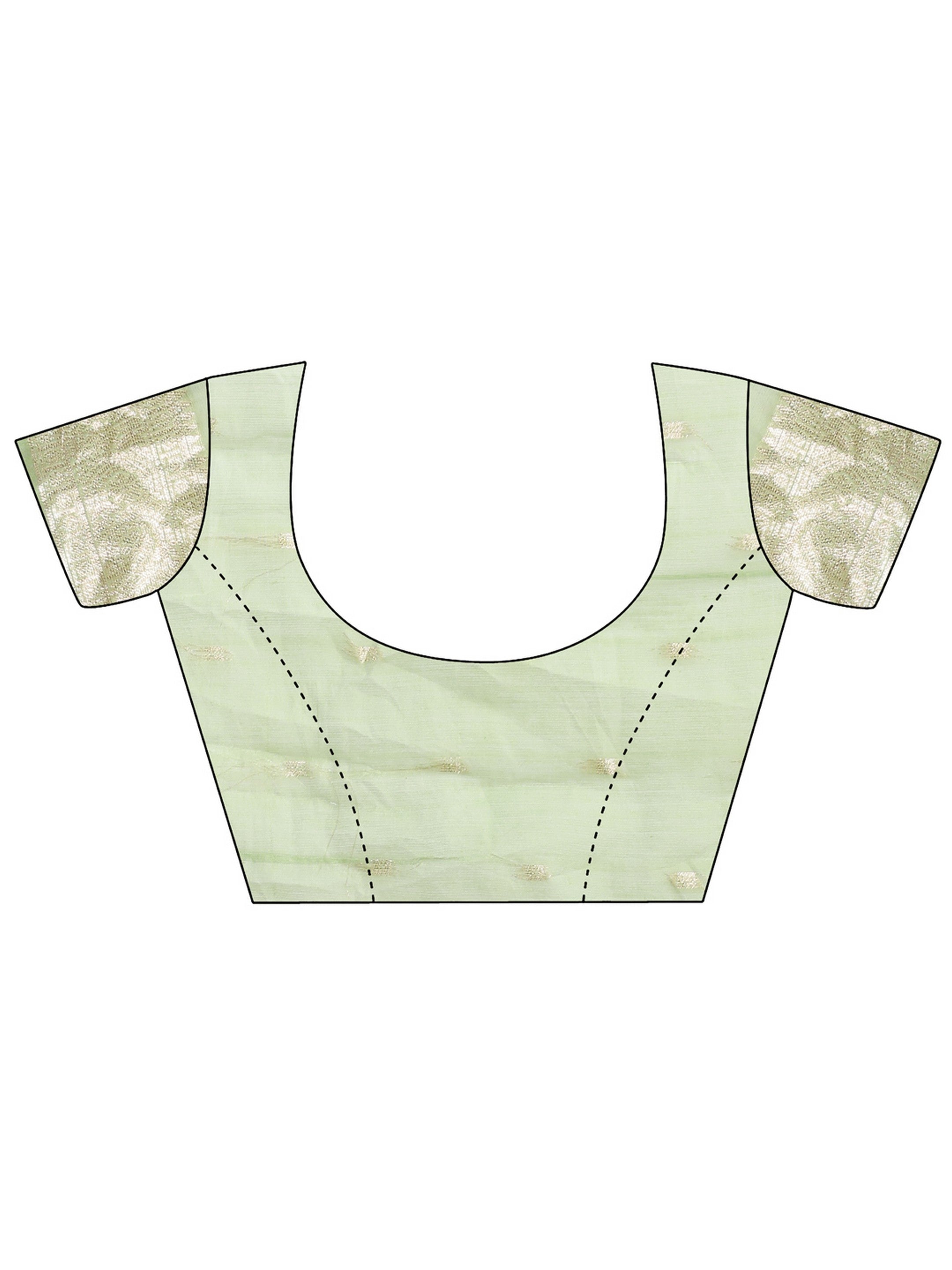 Light Green Linen Cotton Woven Jacquard Designer Ehtnic Partywear Girlie Looks Saree