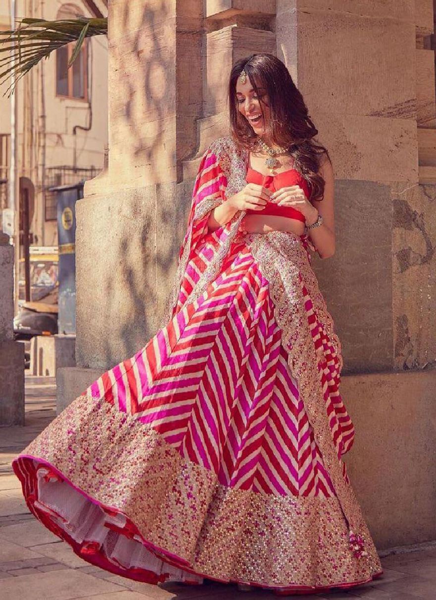 Multicolor Lehenga Choli With Embroidery Work