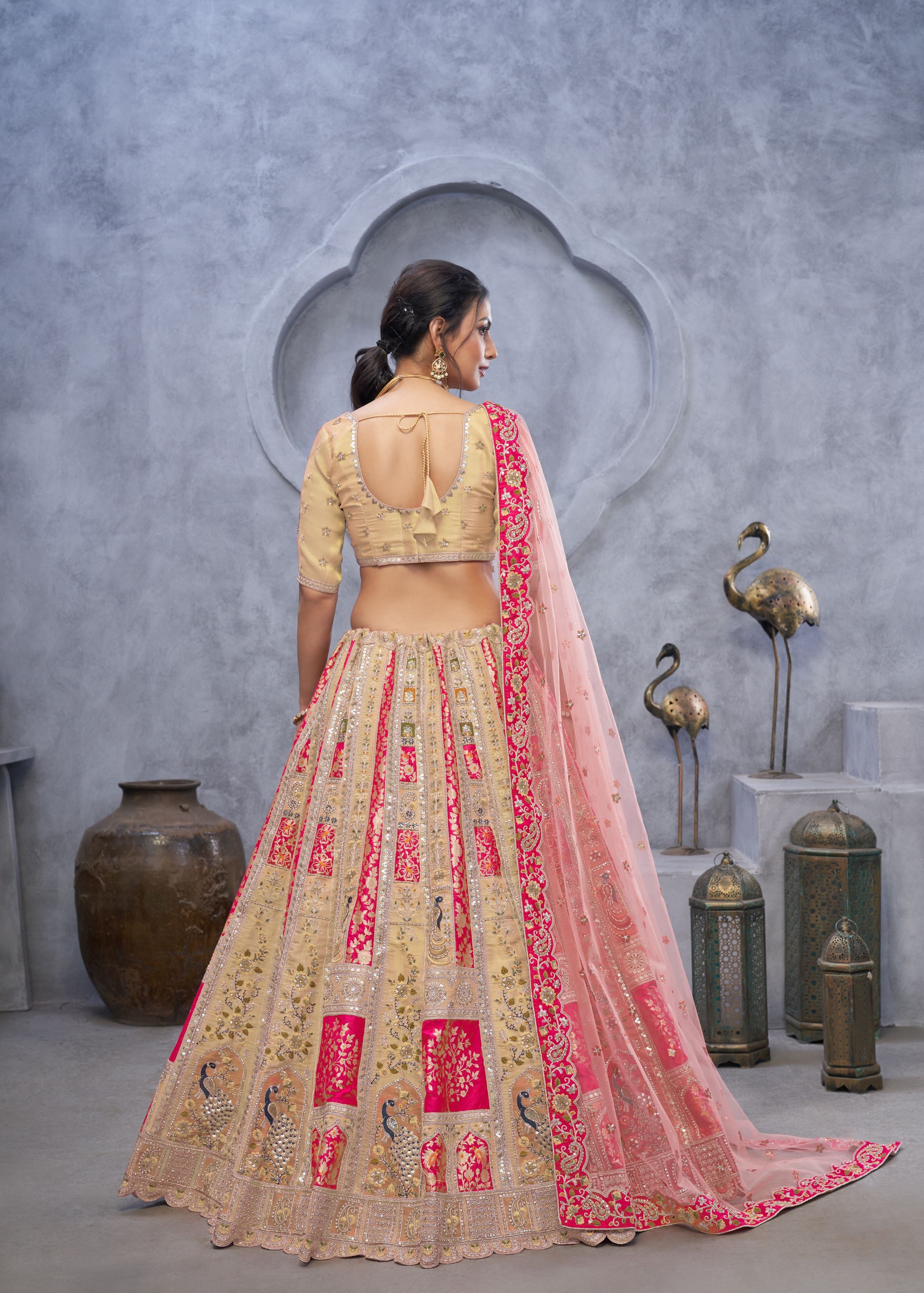 Pink Radiant Magenta Bridal Silk Lehenga