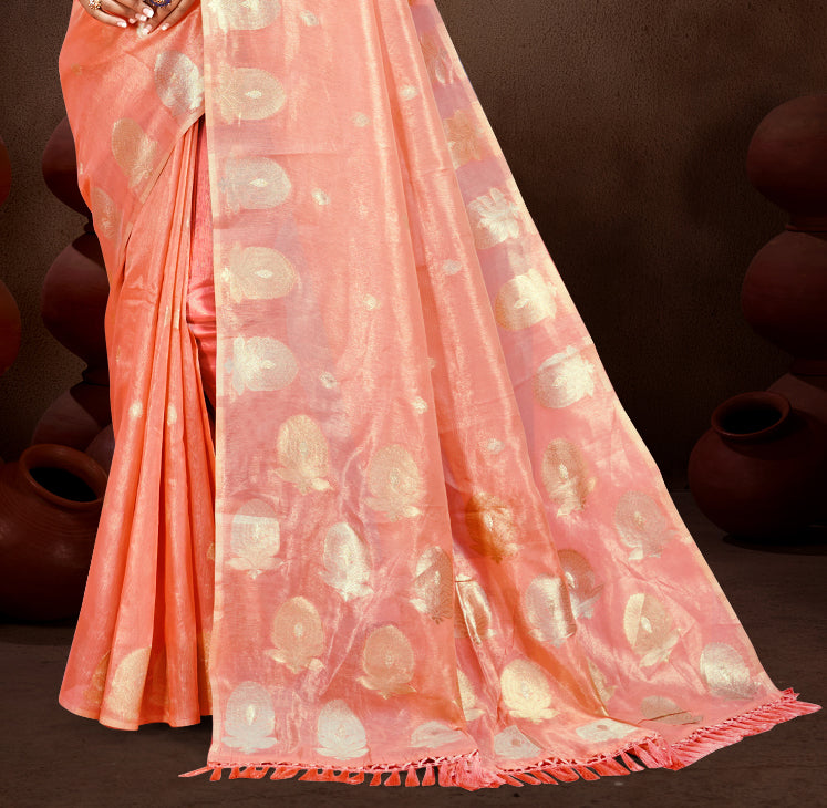 Plush Gajri Munga kota Festival Saree for Women
