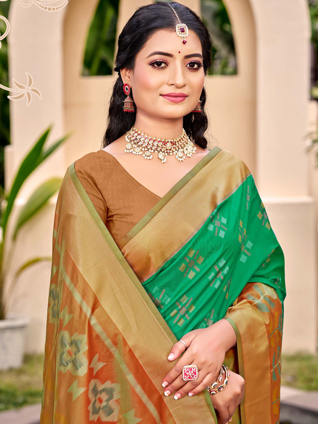 Rama Pochampalli Silk Woven Designer Ethnic Partywear Saree