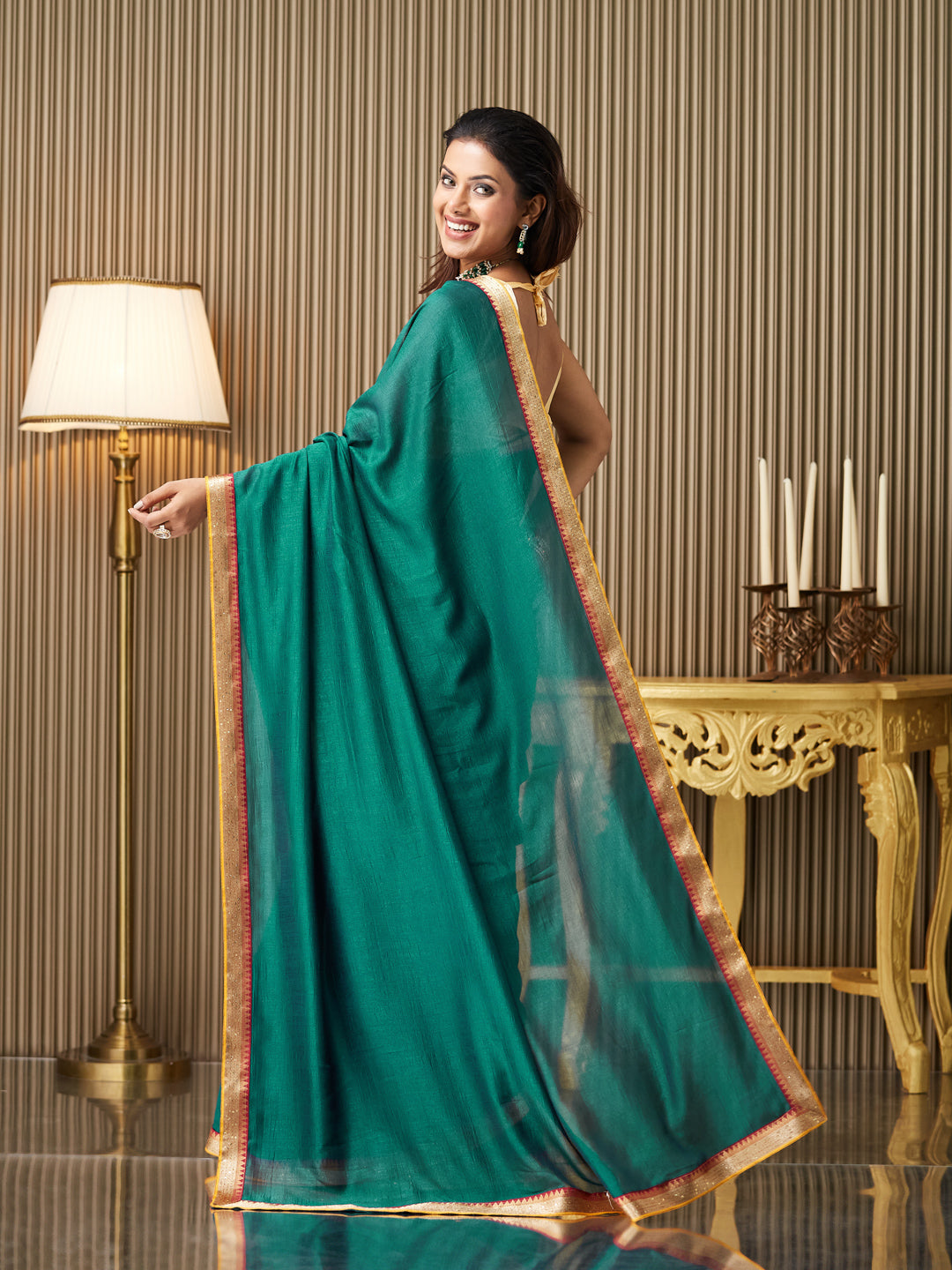 Rama Silk Fancy Designer Bollywood Party Saree