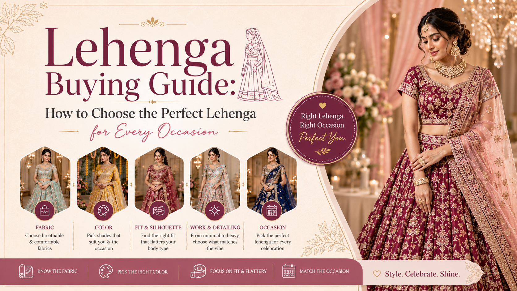 Lehenga Buying Guide: How to Choose the Perfect Lehenga for Every Occasion