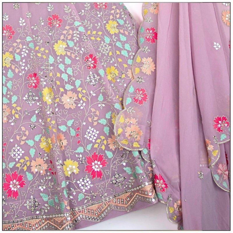 Light pink  Lehenga Choli With Thread and Sequence Embroidery Work