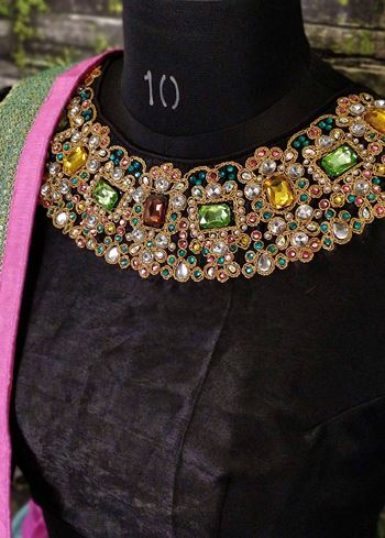 Beautiful Blue Floral Printed Silk Wedding Lehenga Choli with Dupatta