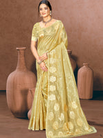 Festive Olive Green Munga kota Festival Saree for Women