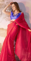 Gajri Beautiful Bollywood Style Partywear Chiffon Saree