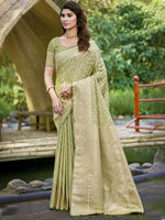 Green Color Soft Silk Saree