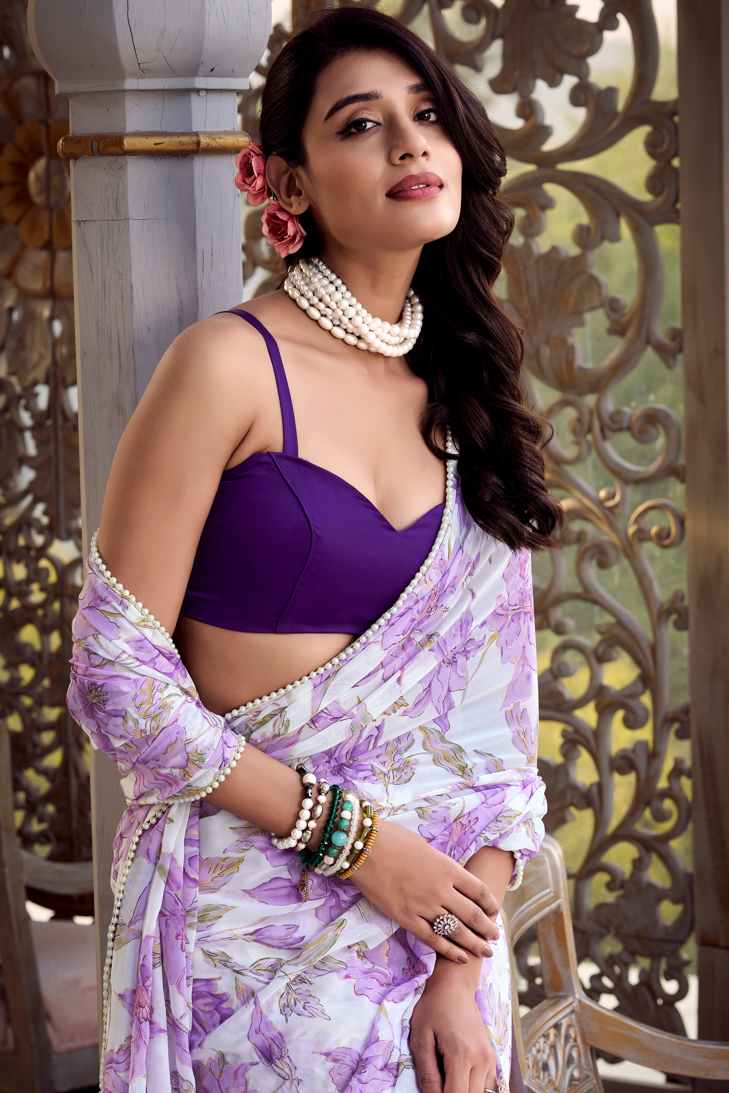 Luvender Weightless Marble Sarees for Effortless Elegance