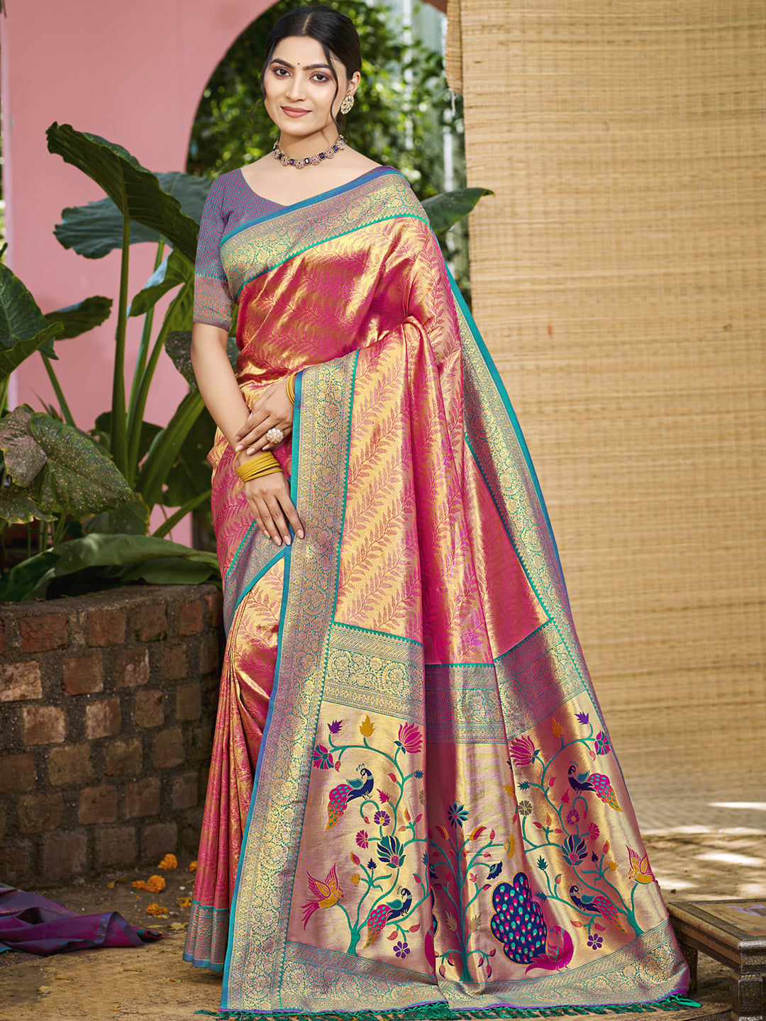 Multi Color Kanjivaram Silk Saree With Heritage Vibes and Modern Appeal