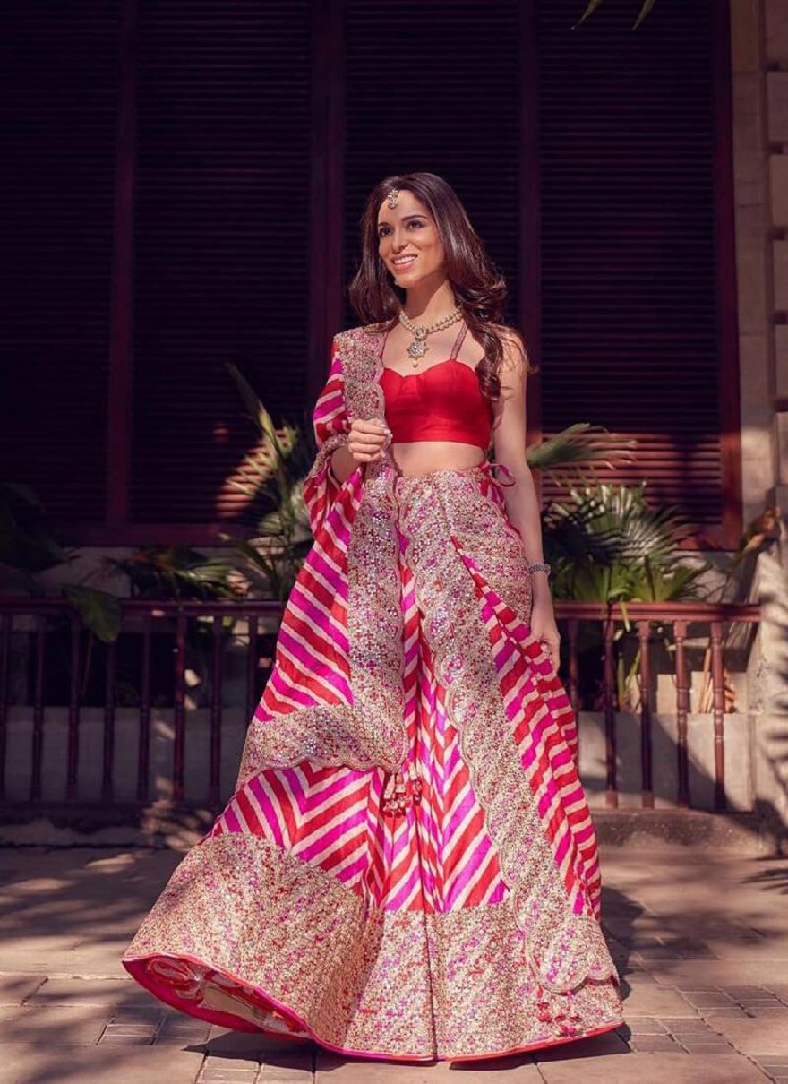 Multicolor Lehenga Choli With Embroidery Work