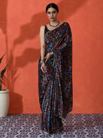 Multy Chinon Designer Digital Printed Girlie Partywear Saree
