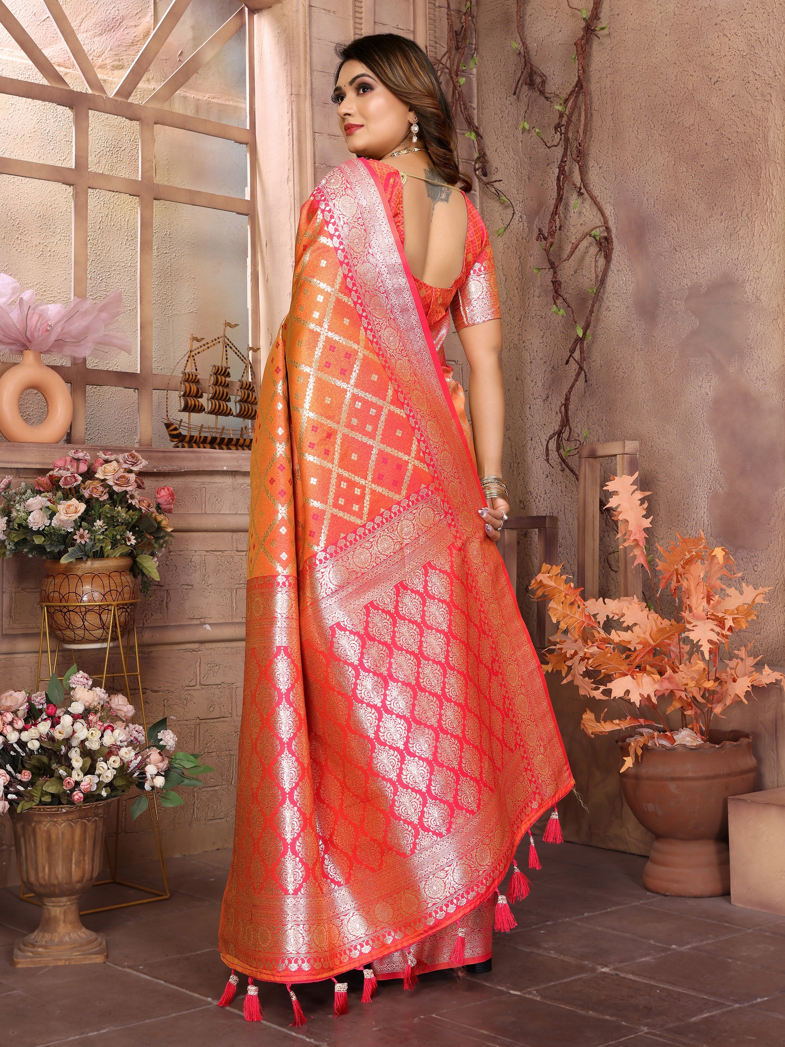 Mustard Kochi Silk Designer Ethnic Looks Party Saree