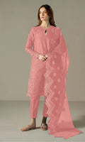 Orange Heavy Designer Suit With Heavy Embroidery Work