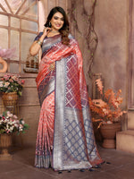 Orange Kochi Silk Designer Ethnic Looks Party Saree