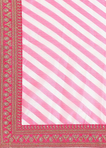Pink Embroidery Mulberry Silk Wedding Lehenga Choli