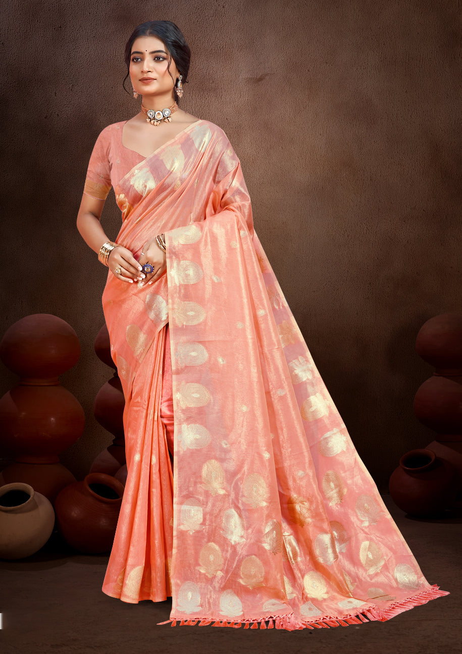 Plush Gajri Munga kota Festival Saree for Women