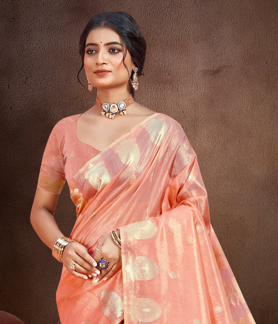Plush Gajri Munga kota Festival Saree for Women