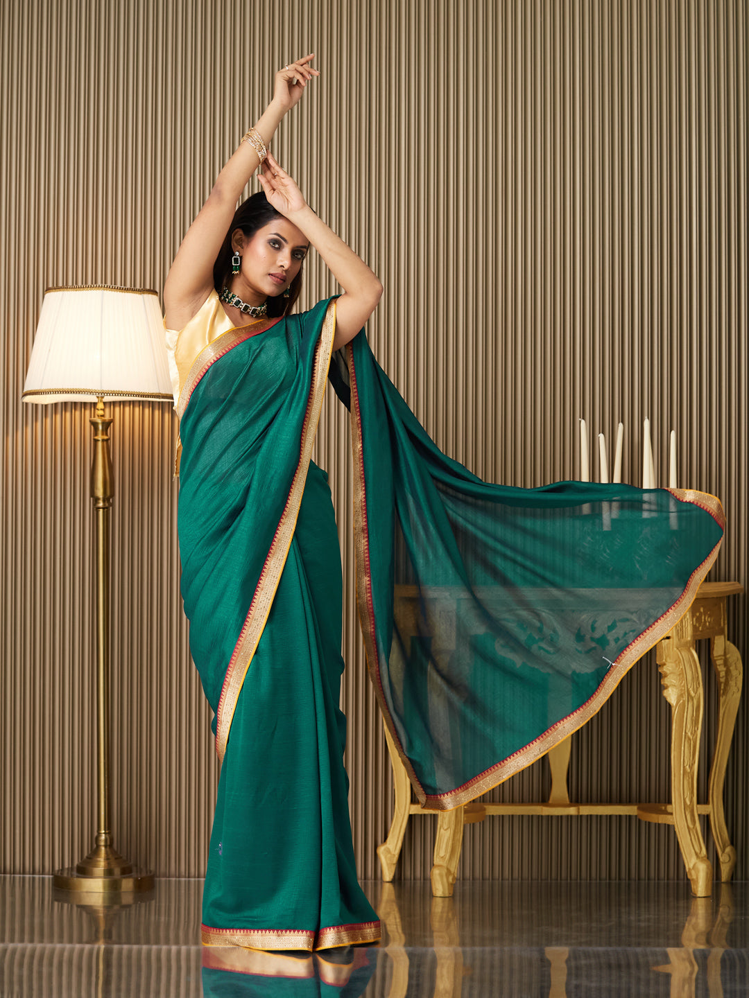 Rama Silk Fancy Designer Bollywood Party Saree