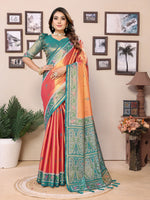 Red Banarasi Tissue Silk Woven Patola Designer Ethnic Indian Saree