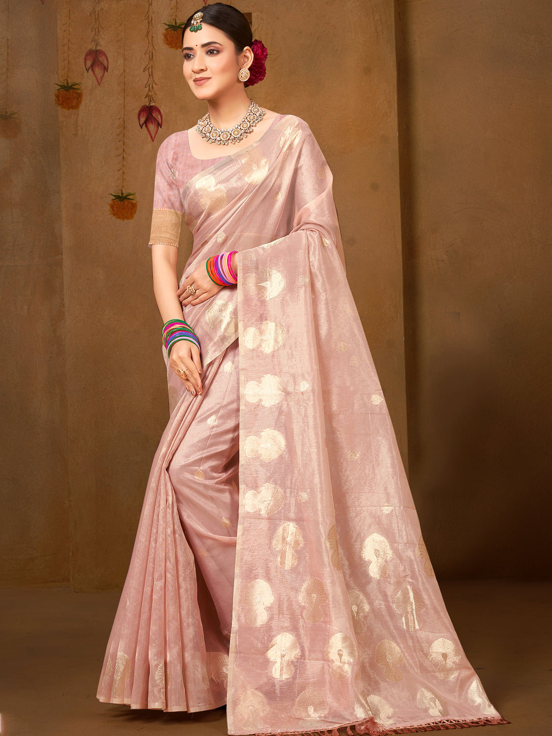 Splendid Purple Munga kota Festival Saree for Women