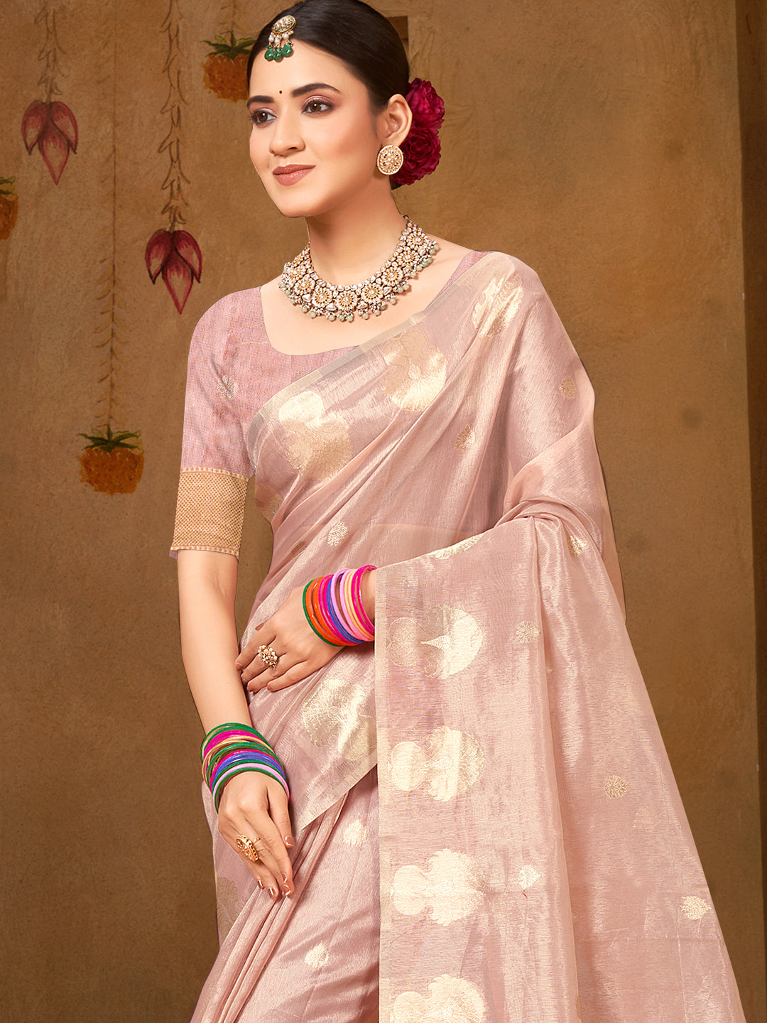 Splendid Purple Munga kota Festival Saree for Women